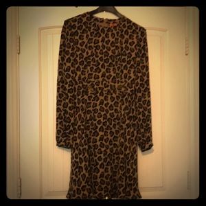 Tory Burch silk leopard print dress